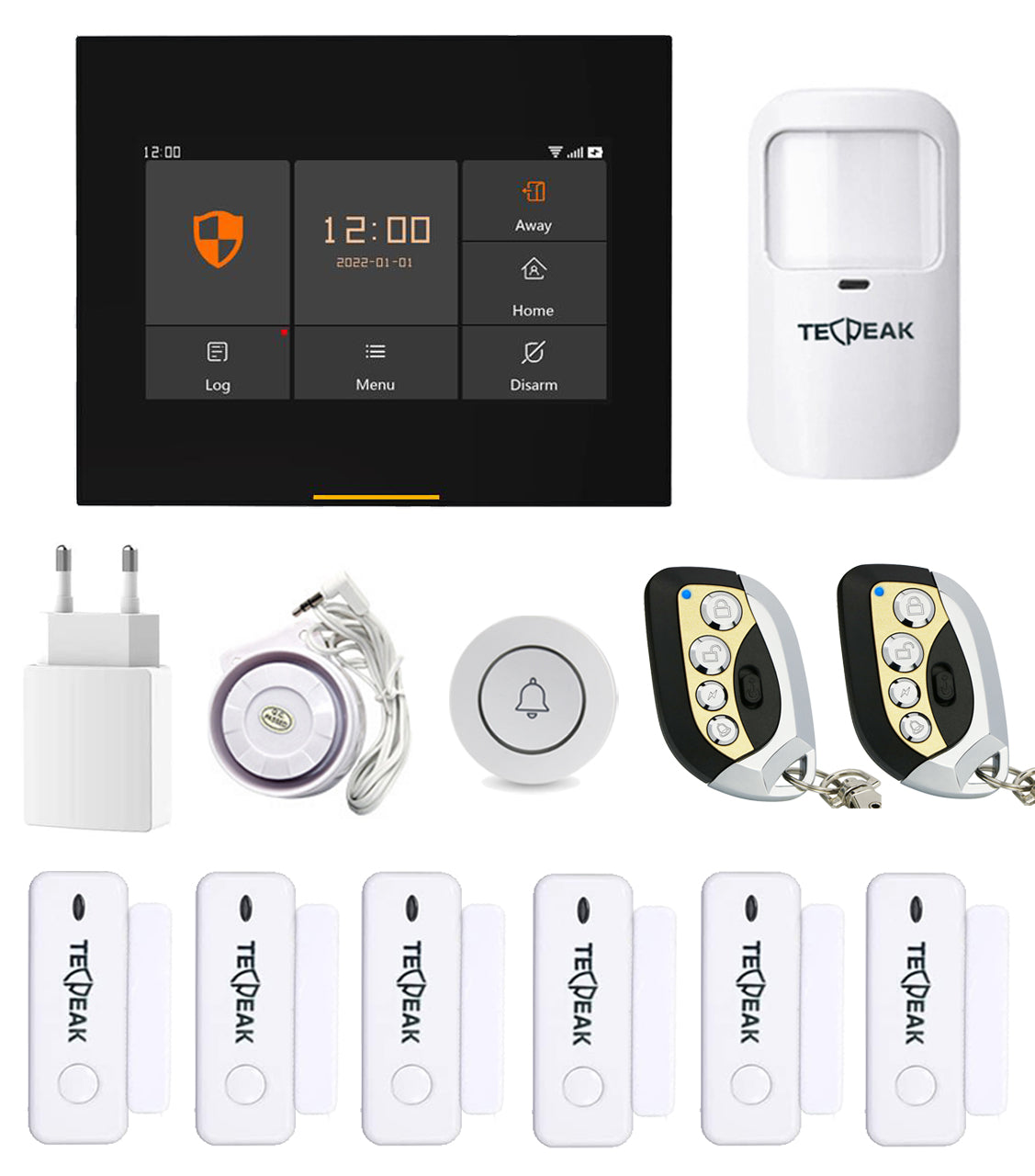 A6 - WiFi/GSM Security System (White)